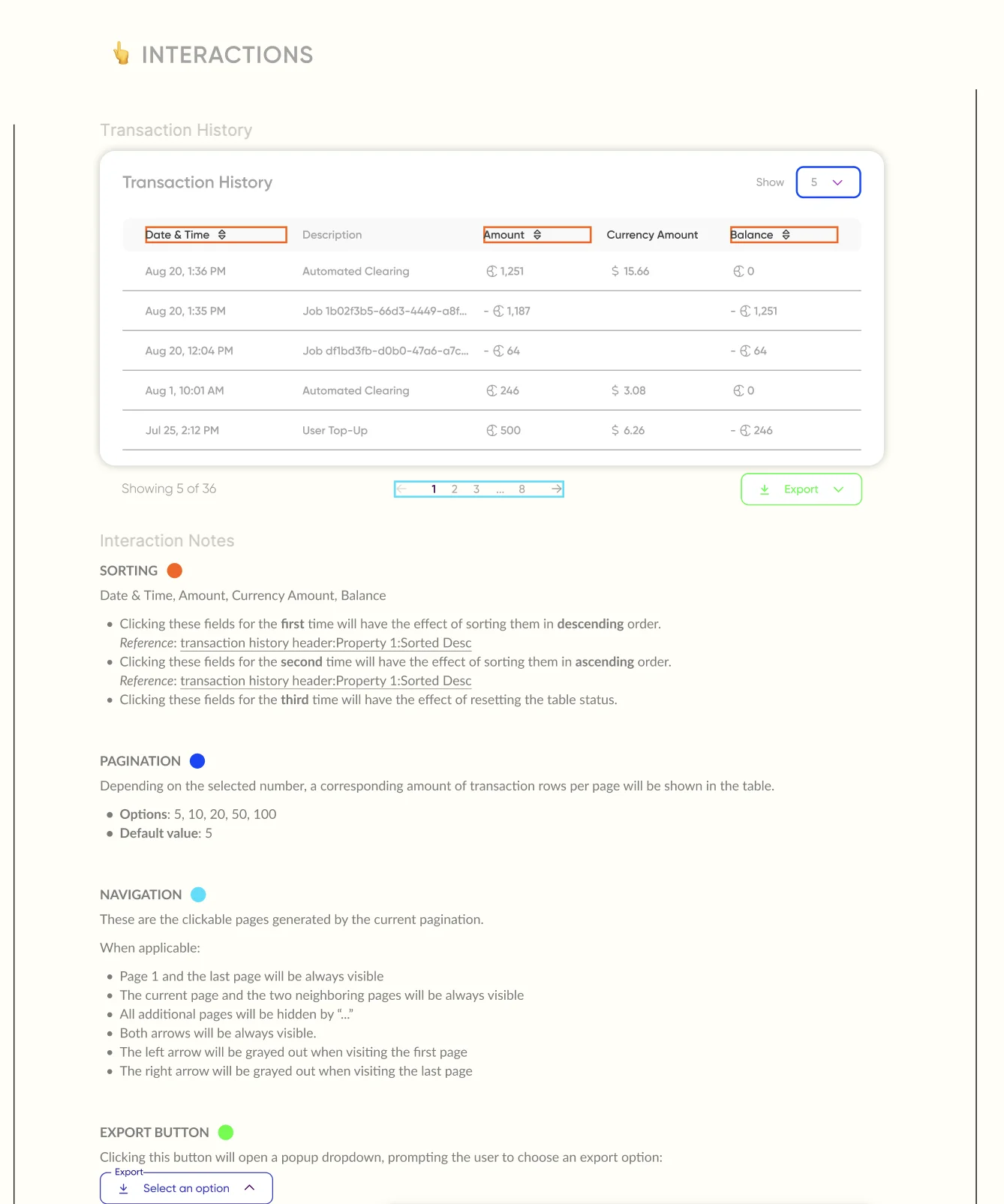 ByteNite Console v2 interaction states